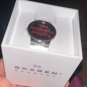 Skagen Silver and Black Smartwatch